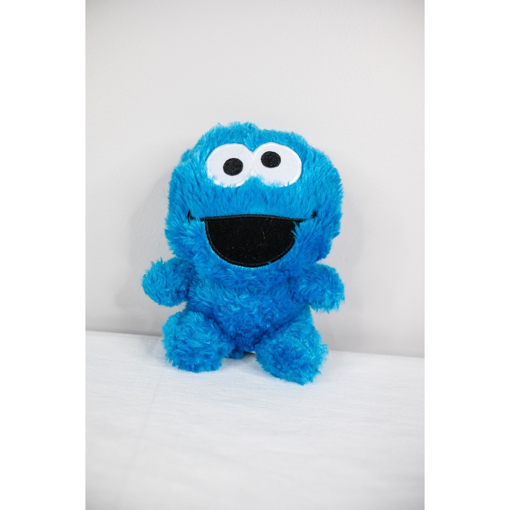 Sesame Street Cookie Monster Plush Toy Kids Blue Excellent Shaggy Stuffed Animal